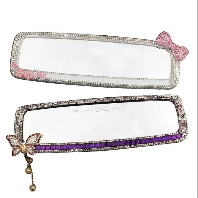 
Decorative bling crystal diamond auto rearview mirror 