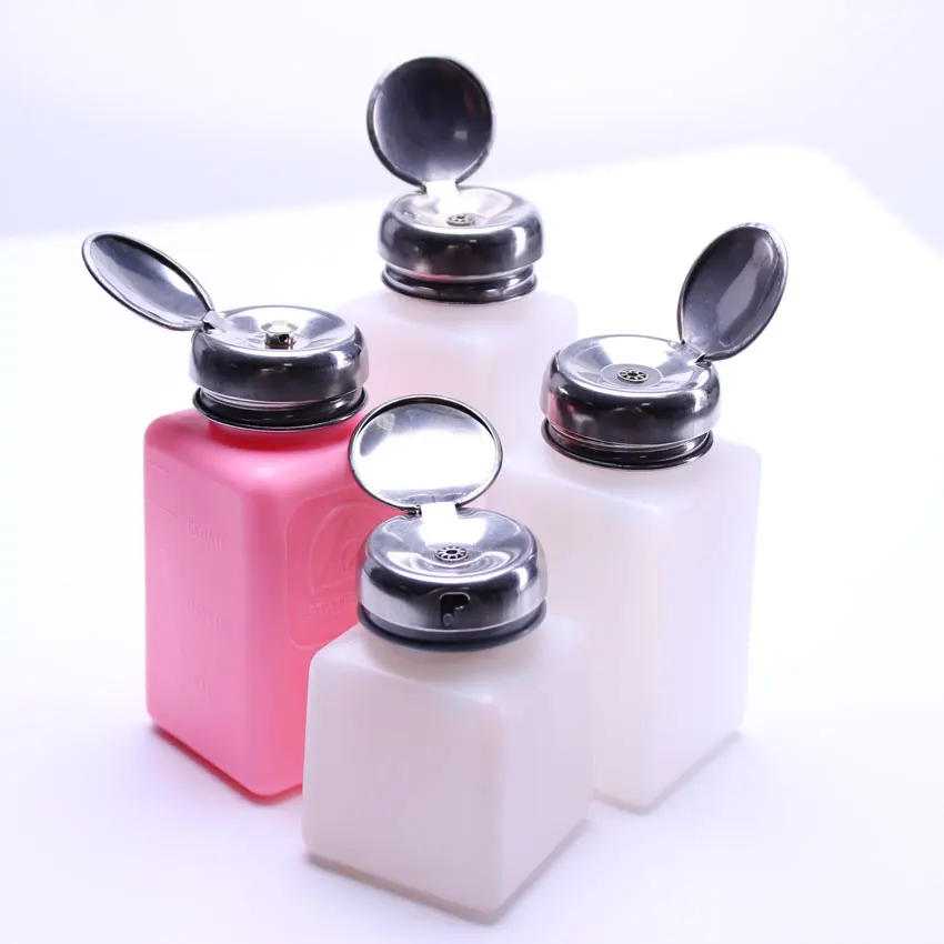 One Touch Plastic Anti Static Solvent Dispenser Bottle/Liquid Alcohol ESD IPA Dispenser For Laboratory And Cleanroom