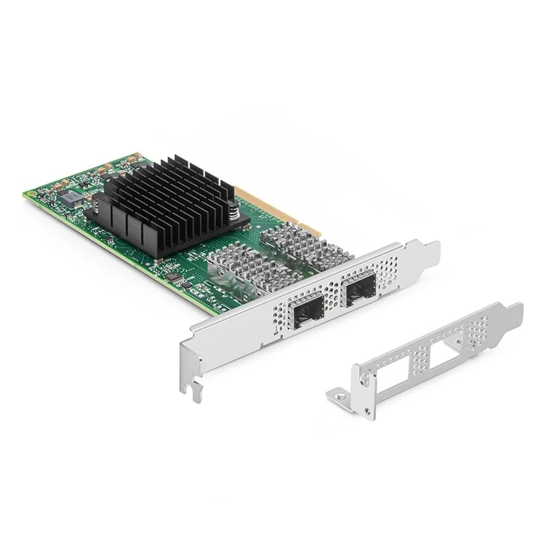 NVIDIA Mellanox MCX4121A-ACAT ConnectX-4 Lx EN Network Interface Card, 25GbE Dual-Port SFP28, PCIe3.0 x8, Tall&Short Bracket