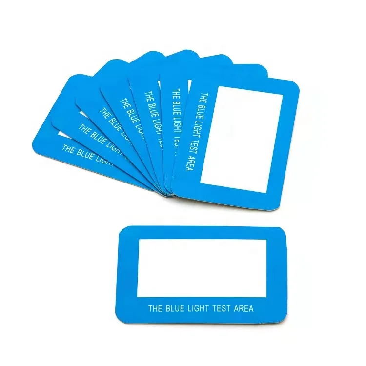  Custom Blue Light Blocker Ray Proof Test Card for Optical