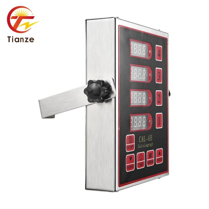 Commercial Kitchen Timer Reminder 4-Channel Stopwatch with New Calculagraph Multi-Channel Testing Equipment