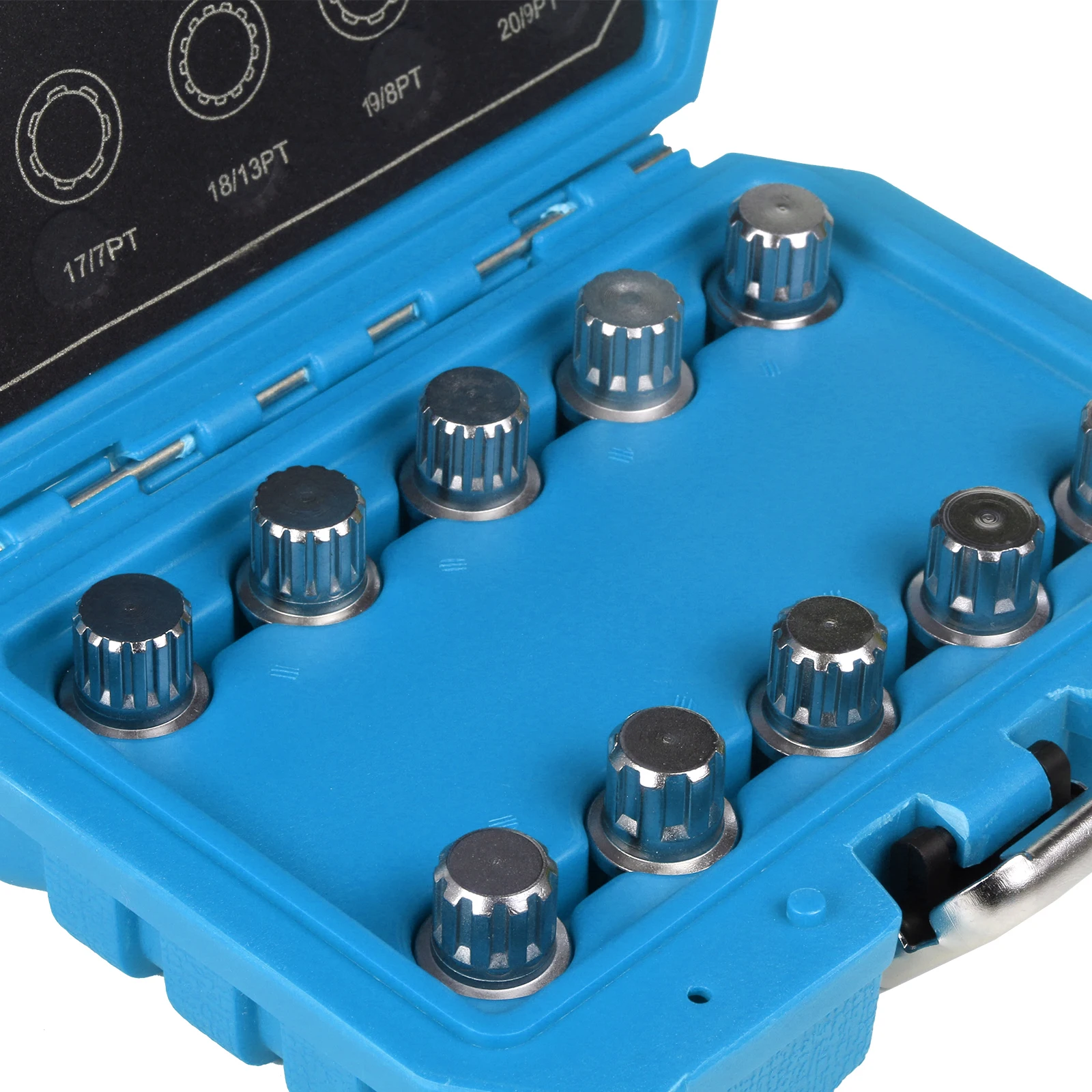 Mrcartool 10 Pcs Sleeve Anti-theft Screw Key Tire Removal Tool For BMW x1 x3 X4 x5 x6 Series Wheel Screw Lock Socket Set 30-40