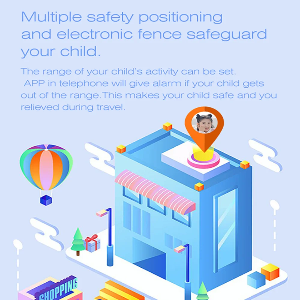 Factory A80 4G Children Smart Band GPS WIFI SOS Video Call Fitness Tracker Kids Sports Smart Watch