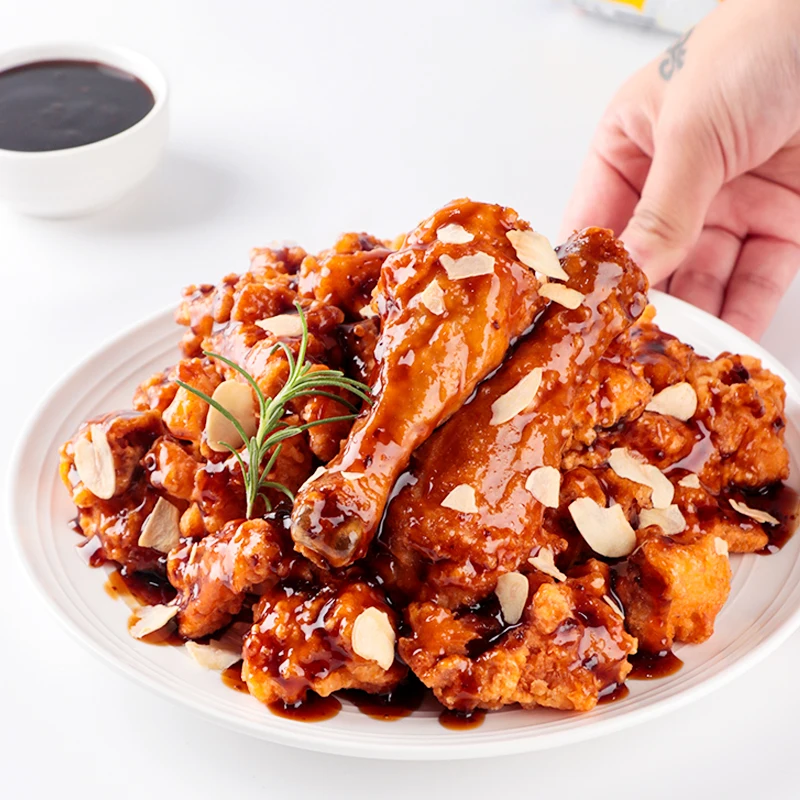 Large Quantity Low Price of 10 kg/2 Barrel /Carton Garlic Soy Sauce Fried Chicken Sauce Korean Style Sauce Korean Style Sauce