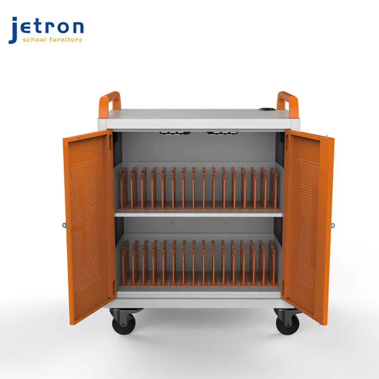 
Digital educational equipment school use charging cart notebbok computer uv laptop charging cart 