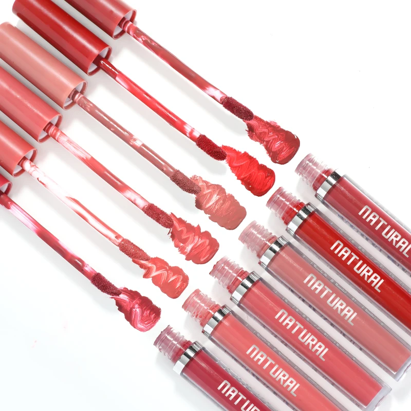 Make Your Own Logo Lipstick Set 6Pcs Matte Long Lasting Korean Makeup Wholesale Nude Waterproof Lipgloss Set