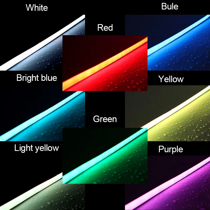 IP68 waterproof PVC housing 5050 RGB LED strip light 24V underwater LED neon flex strip for pool lighting and fountain lighting
