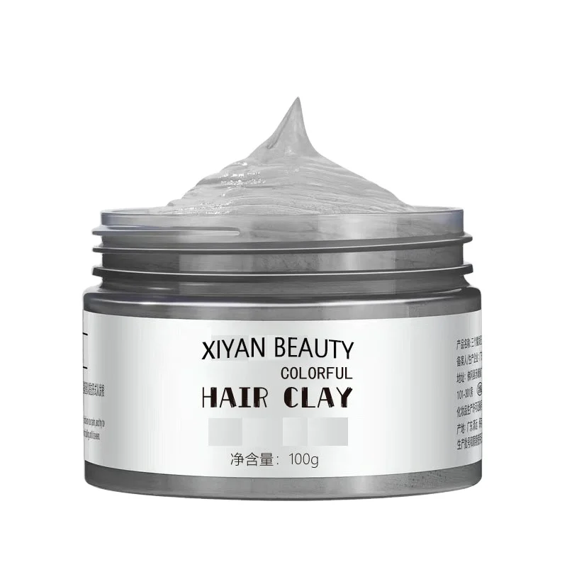 Private Label Fast Party Clay Hair Styling Pomade Fashion Temporary Disposable Mud Hair Color Wax