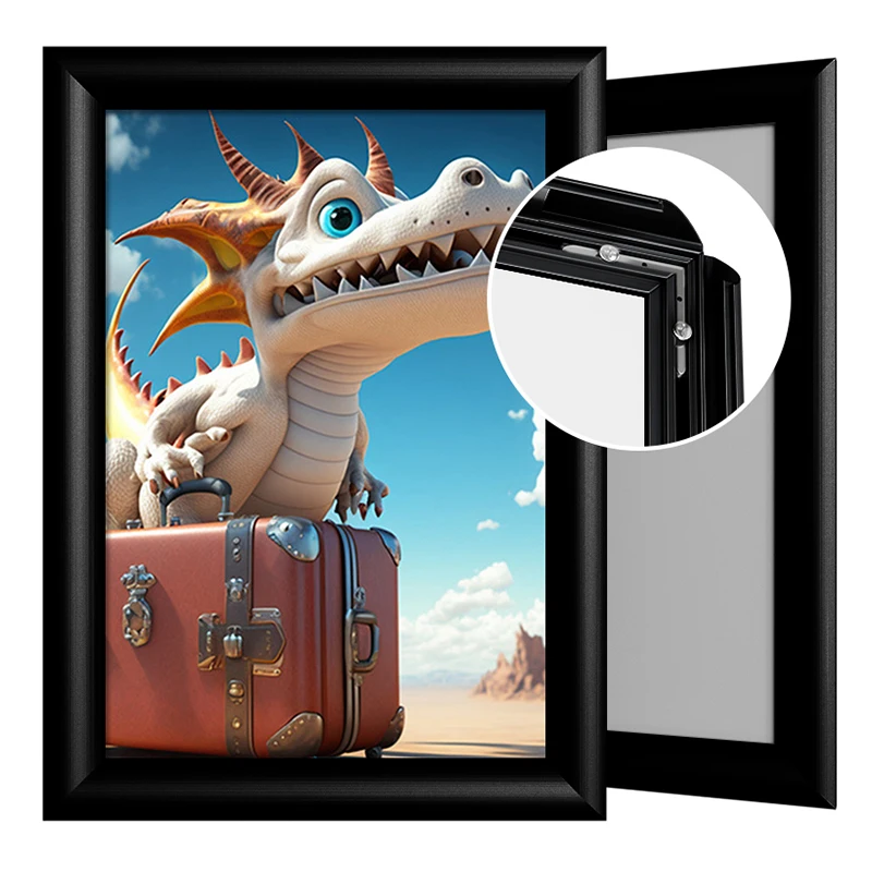 CYDISPLAY 25 мм A4 алюминиевая рамка 8 5*11 дюймов быстросменная для плаката 5x11 клик Рамка рекламы