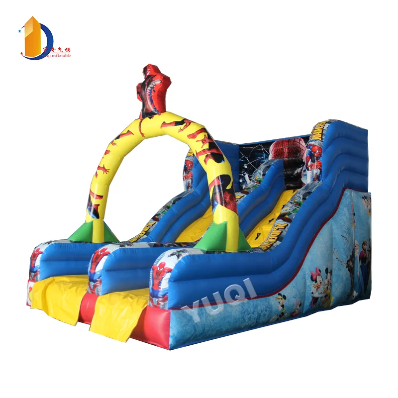 Inflatable water slides carnival games pvc tarpaulin strong metrial wet slides for children