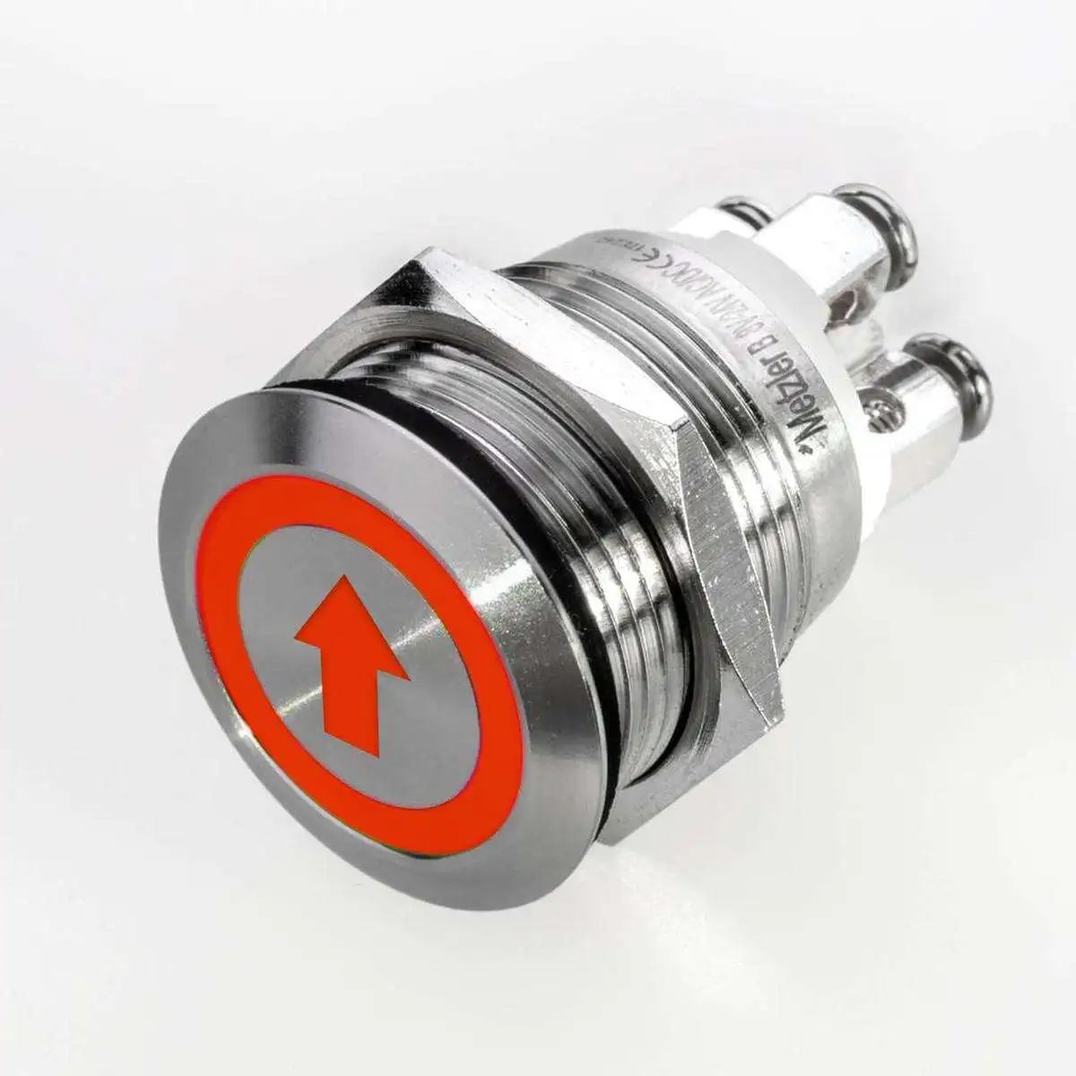 PB-02A-19-MF-BOx 19 Metal Stainless Steel Waterproof With Lights Red Stainless Steel Buttons Switch