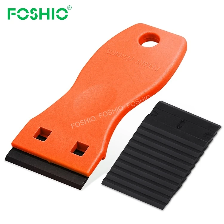 Foshio Автомобильная наклейка удаление пластиковых лезвий бритвы очистка скребок керамический инструмент