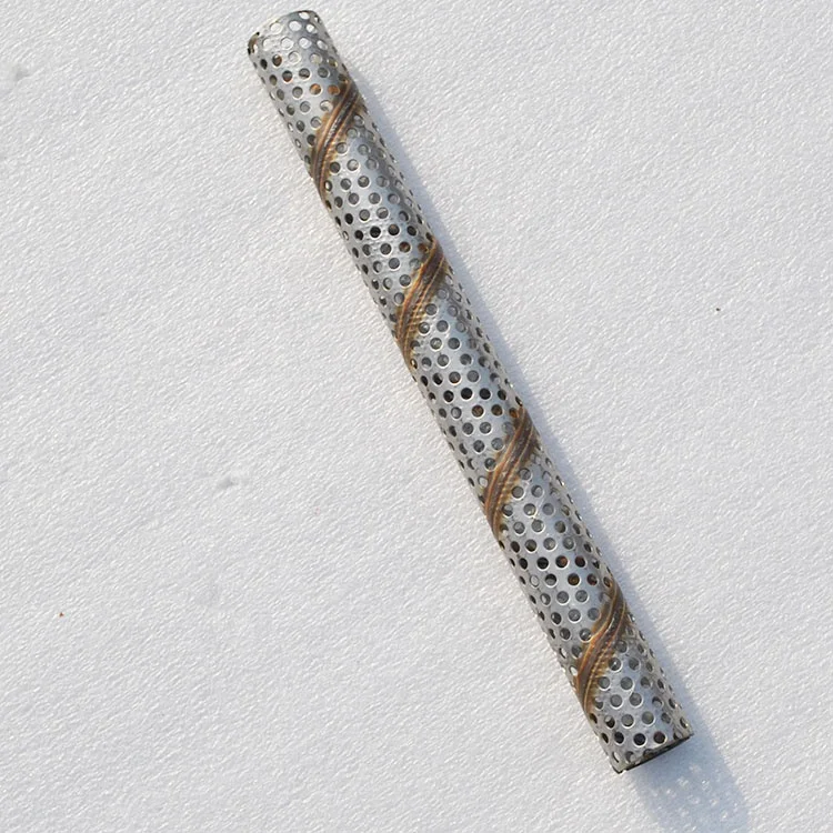 Customized Not Polishing Stainless steel 304 316 316L perforated cylinder/perforated metal mesh Stainless steel filter pipe tube