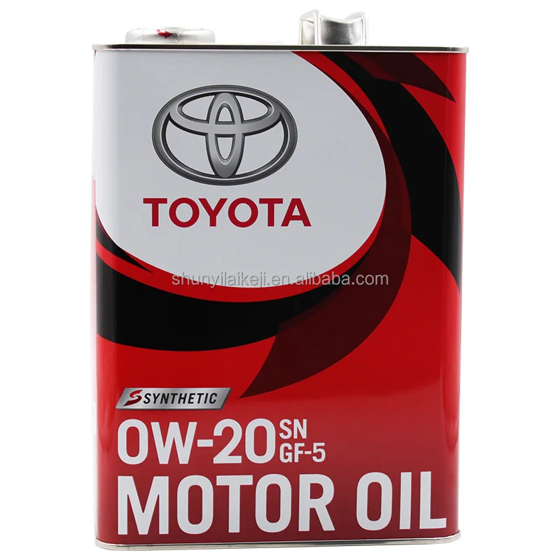 Toyota 0w20 lubricating oil 4L engine oil bucket 08880-10705