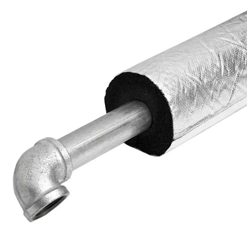 Fireproof material heat shield for air conditioning rubber foam pipe insulation and ventilation rubber foam pipe insulation