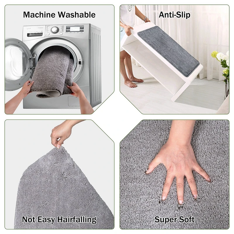 Indoor Doormat Front Door Mat Non Slip Rubber Backing Super Absorbent Mud and Snow Magic Dirts Trapper Door Mats