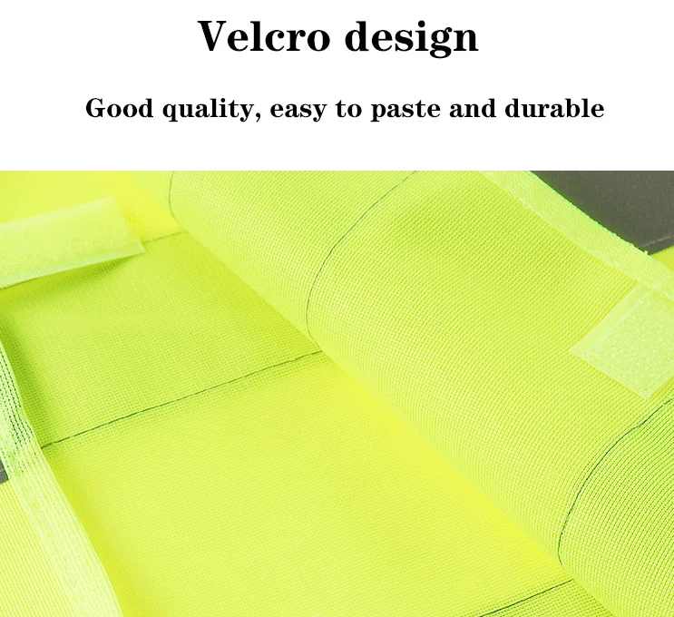 High Visibility Work Safety Vest Colorful Polyester with Mesh Windproof Water Proof Reflective for Night Work & Logo Support