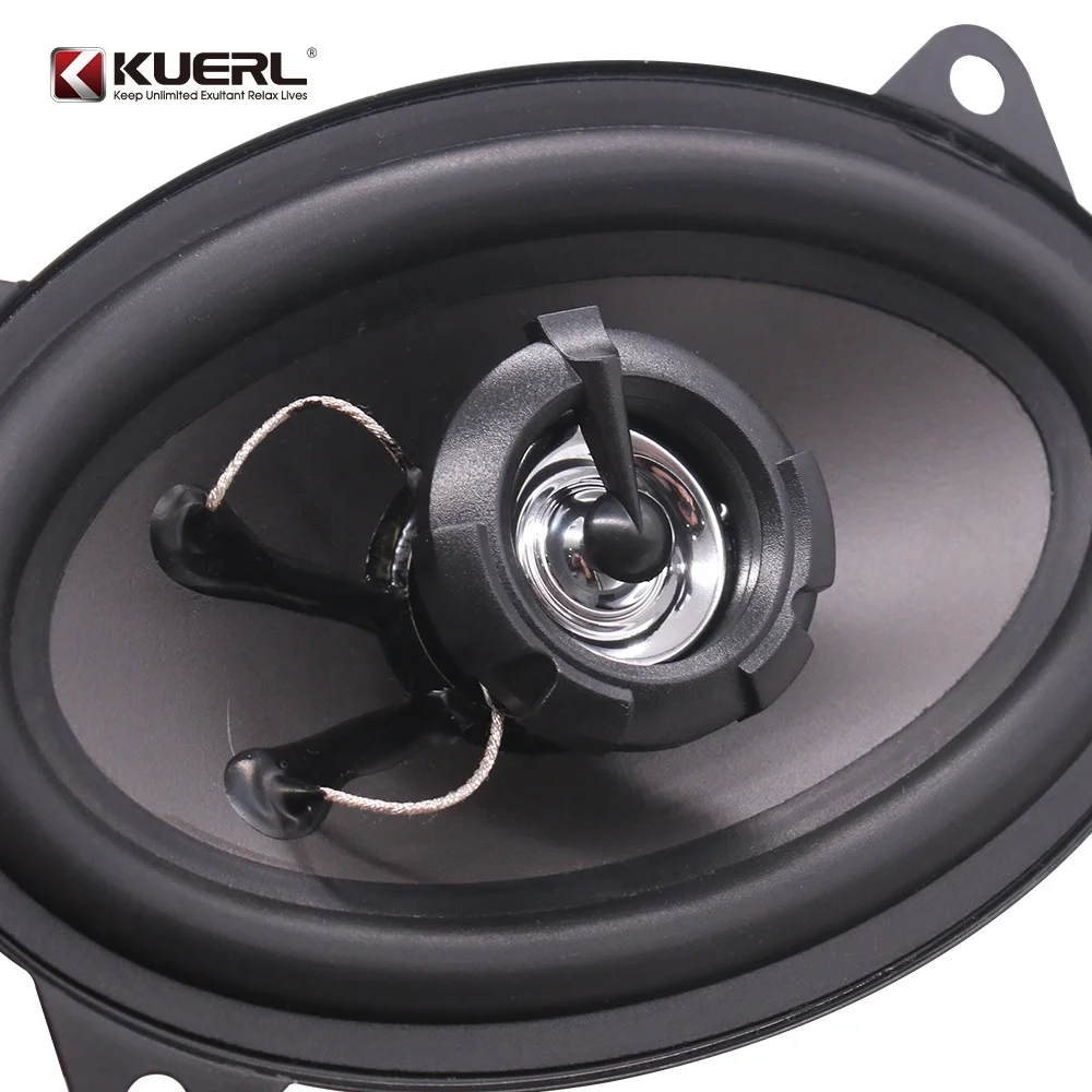 Ready stock supply bass car coaxial speaker 4*6 inch high power car stereo speaker