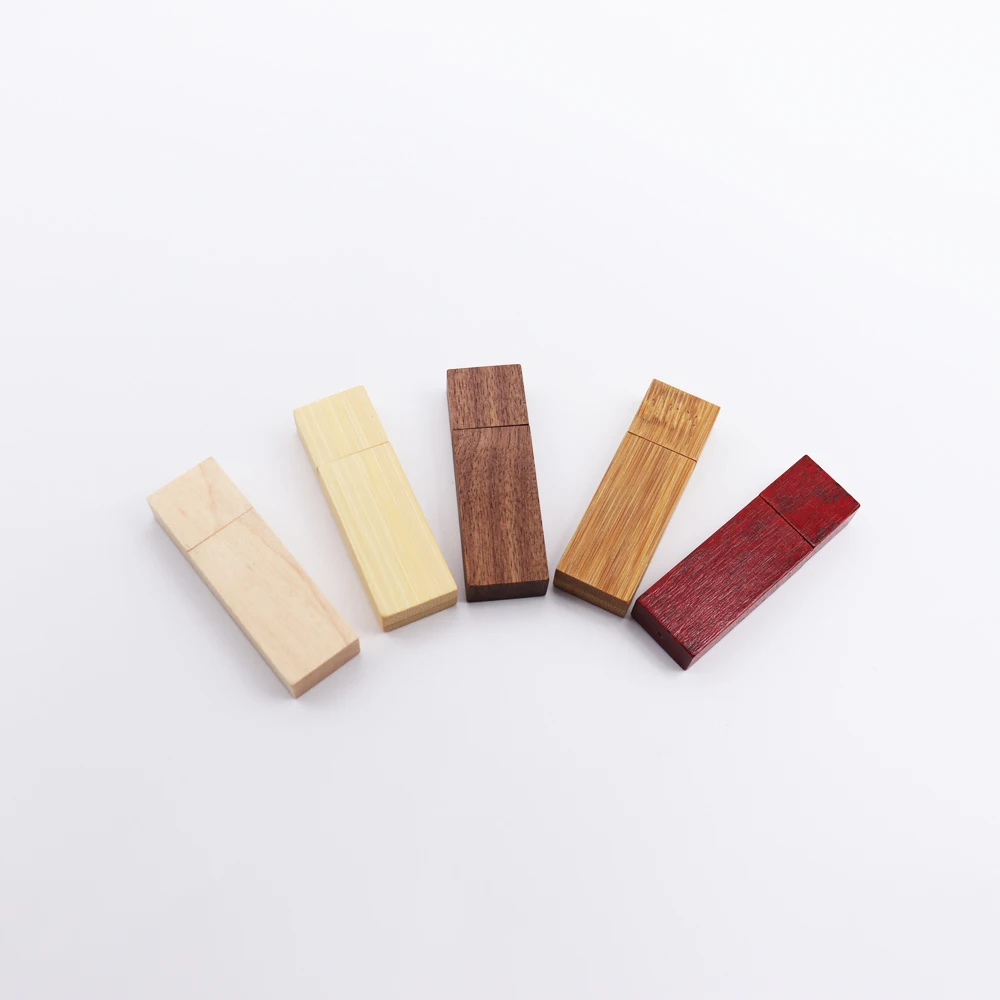 Factory wholesale eco-friendly wooden pen drive 2.0 high quality business gift custom logo bamboo usb stick USB Flash Drive