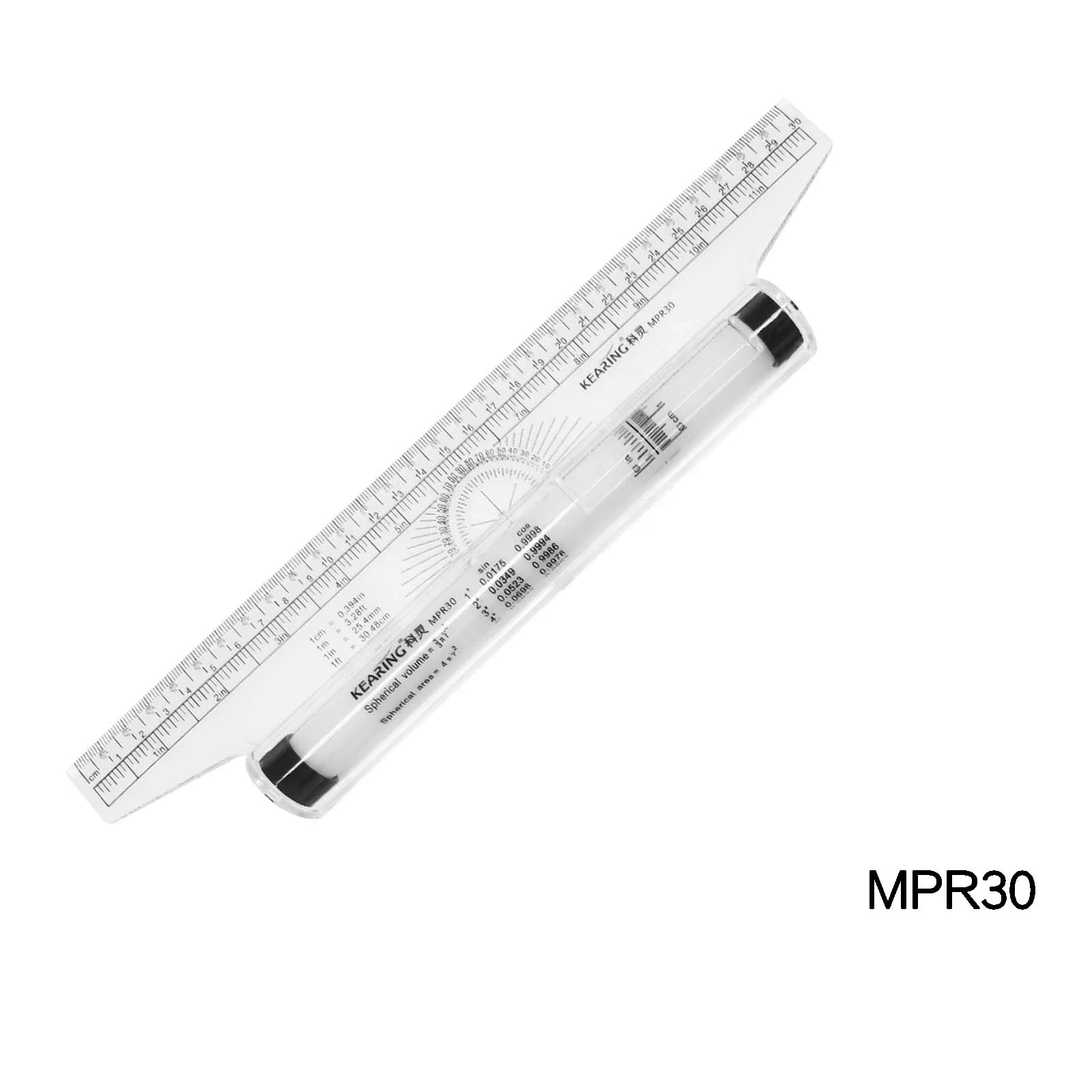 Kearing Parallel rolling ruler with 30cm&12' length, high quality rolling scale ruler for sewing engineer market #MPR30