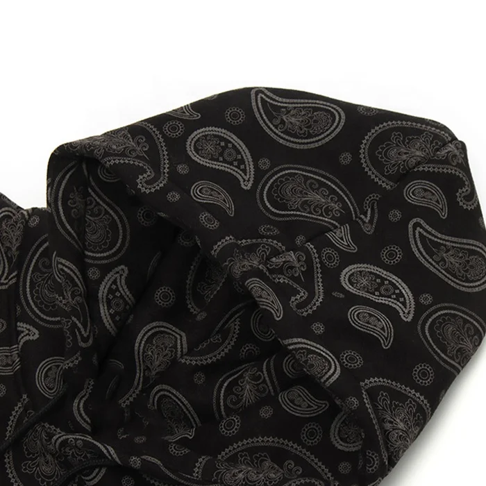 Finch Garment OEM wholesale full print hoodie men custom 3d puff logo printed paisley cotton hoodie