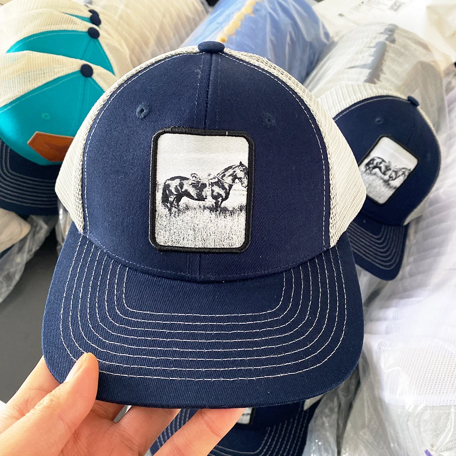 Custom For Kids 7 Panel Gorras Woven Patch Richardson 112 Trucker Hats Fur