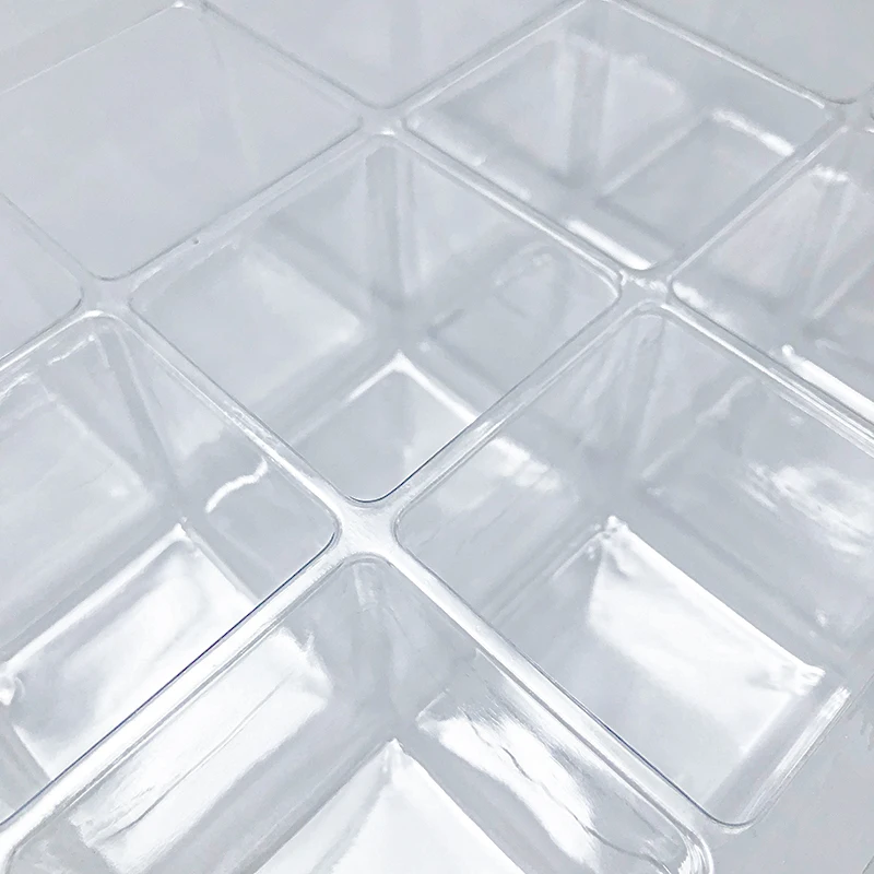 Mini Frozen Storage Square Plastic Food Grade Ice Cube Tray Mold