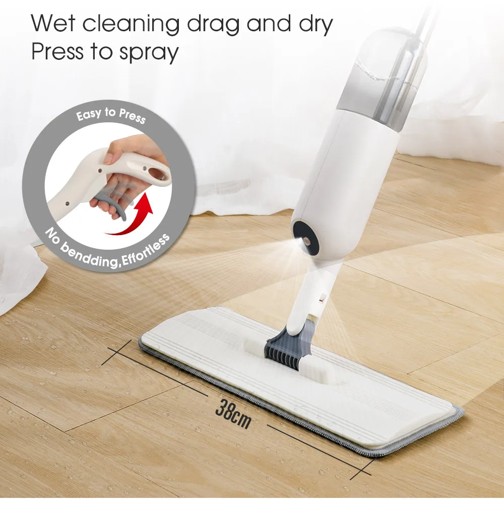 Masthome новый дизайн микрофибры здоровый пол спрей швабра с Sweeper Швабра в помещении