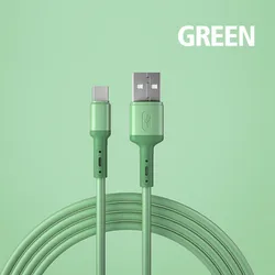 1M 2M Liquid Micro USB Type C Cable Fast Charging USB Charger Cable for Samsung Xiaomi huawei Quick Charge Silicone Wire