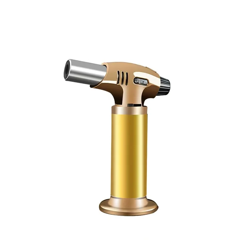 Powerful Torch Lighter Single Jet Flame Portable Camping  Torch Lighters With Safety Lock