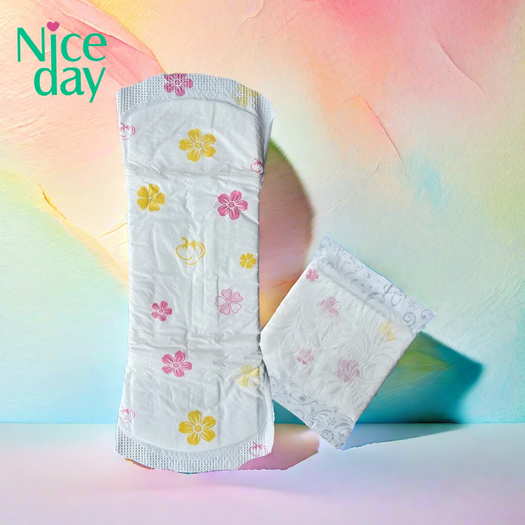 Niceday Chlorine Free Teen Mini Sanitary Napkins Organic Cotton Topsheet Teen Pads with Wings