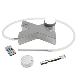Wholesale X hookah with LED light Acrylic hookah Narguile Chicha Shisha Set Sheesha hubbly bubbly Portable hookah