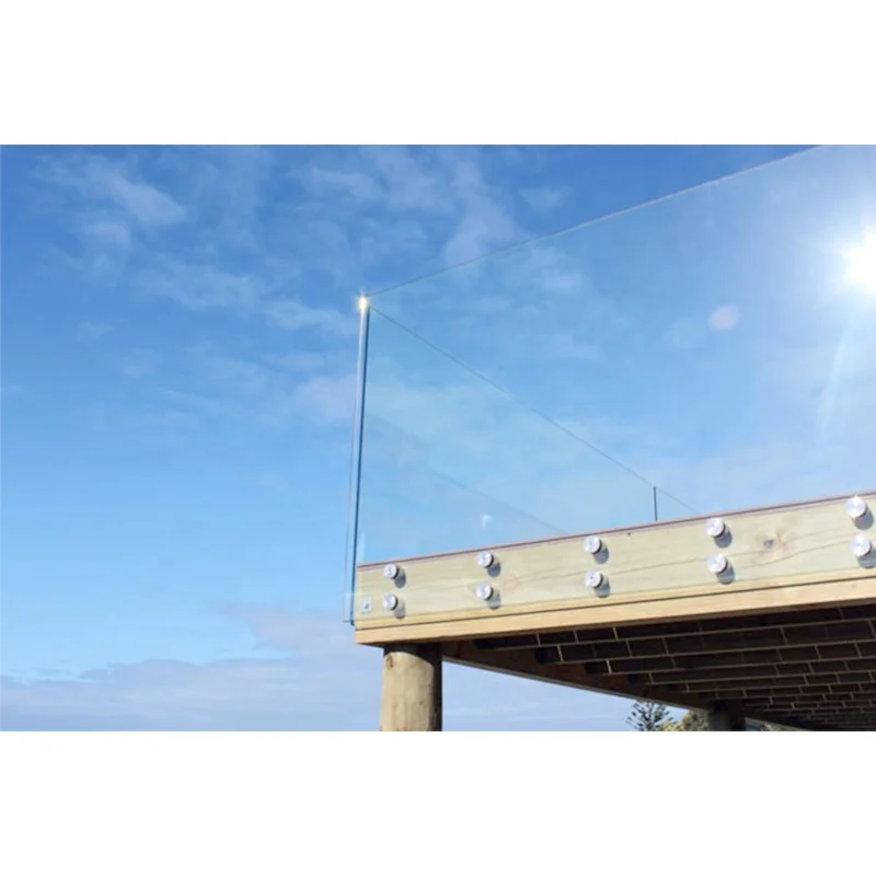 Good Quality Factory Directly Stainless Steel Metal Handrail Outdoor Wrought Iron Indoor Second Floor Glass Railing