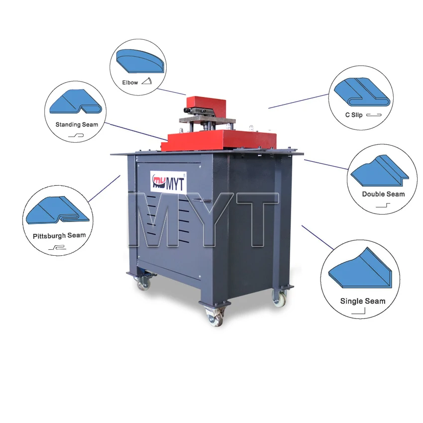 MYT High Quality High Speed Duct Sheet Metal Lock Forming Machine For Stainless Steel