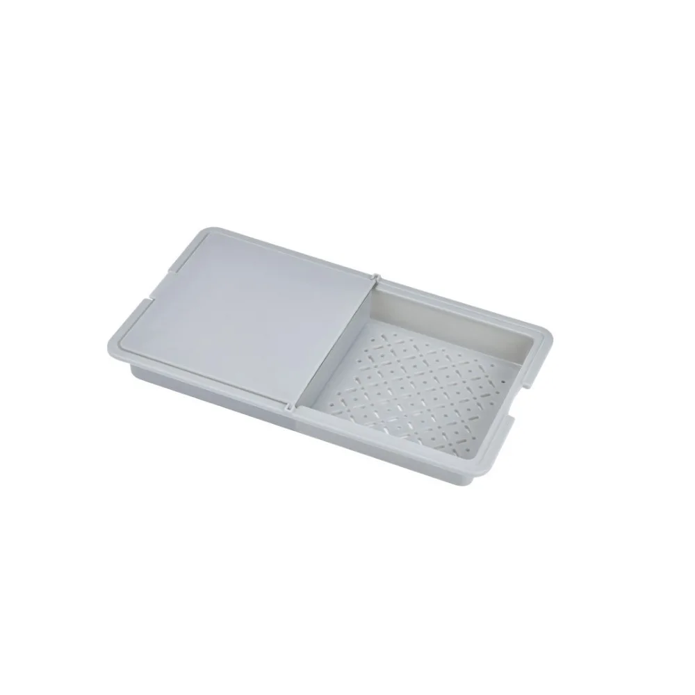2021 Kitchen New Design Foldable Folding Drain Basket 3 In 1 Plastic Cutting Board Multi-Function Kitchen Chopping Board