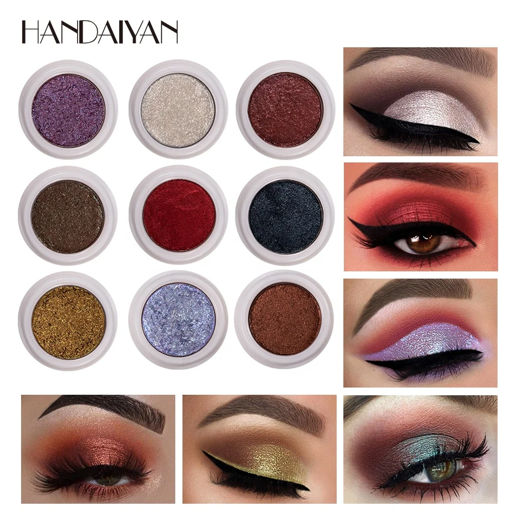 12 Colors Monochrome Potato Mashed Eyeshadow Glitter Shimmer Shining Lasting Metallic Eye Shadow Cosmetic