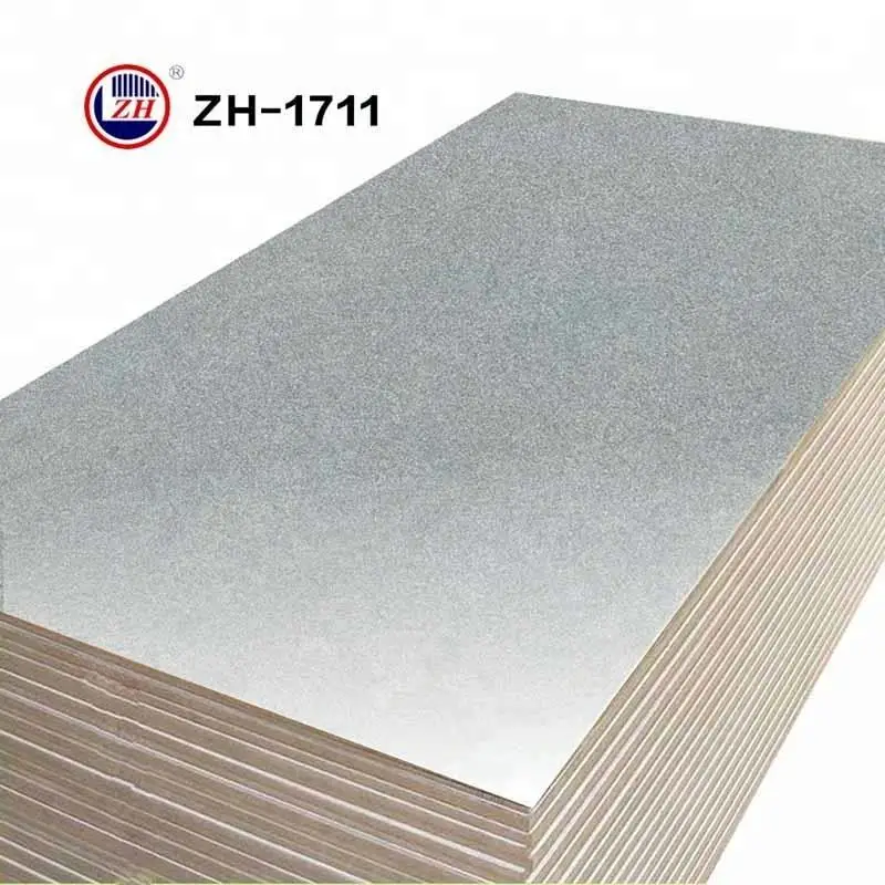 ZH 18mm coated uv high glossy mdf board for furniture for Kitchen cabinet