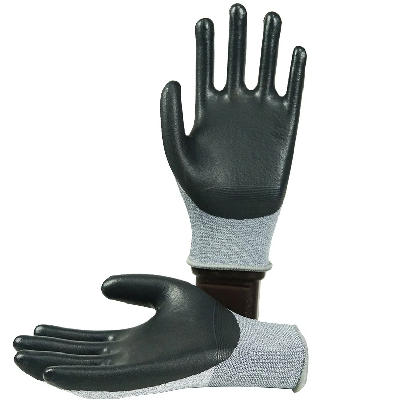 Korea Market Micro Foam Nitrile Gloves Latex Gloves Spandex and nylon Knit Work  Gloves
