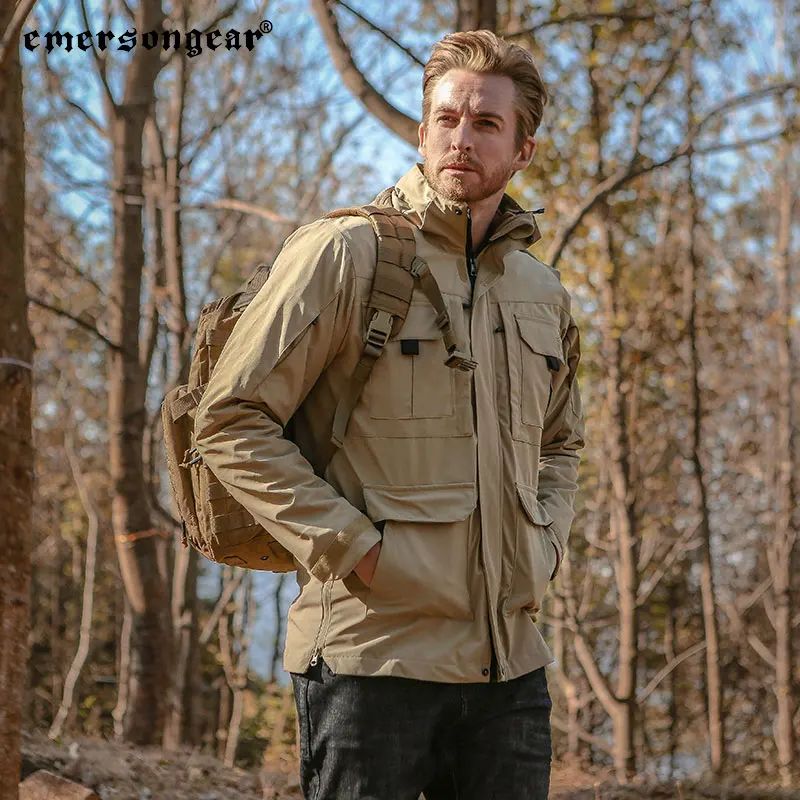 
Emersongear Wholesale Plus Size Windproof Outdoor Men Tactical Military Jacket M65 Army Field Jacket 