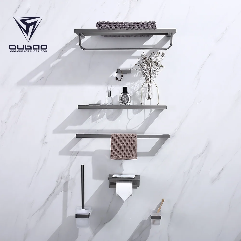 Лидер продаж, домашнее украшение, настенный популярный античный черный набор аксессуаров для ванной комнаты