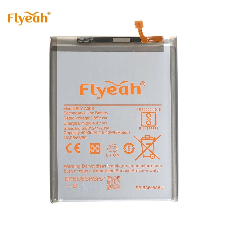 
3.7 volt rechargeable lithium ion 4000mAh slim mobile phone battery For SAMSUNG A30S 