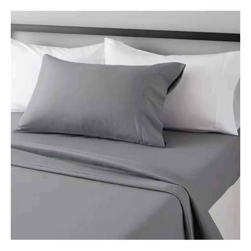 Autumn Summer Full Size Sheet Set Bedding Sets Pillowcase Sateen Sheets 600TC Pure Egyptian Cotton Bedding Set For Home Hotel