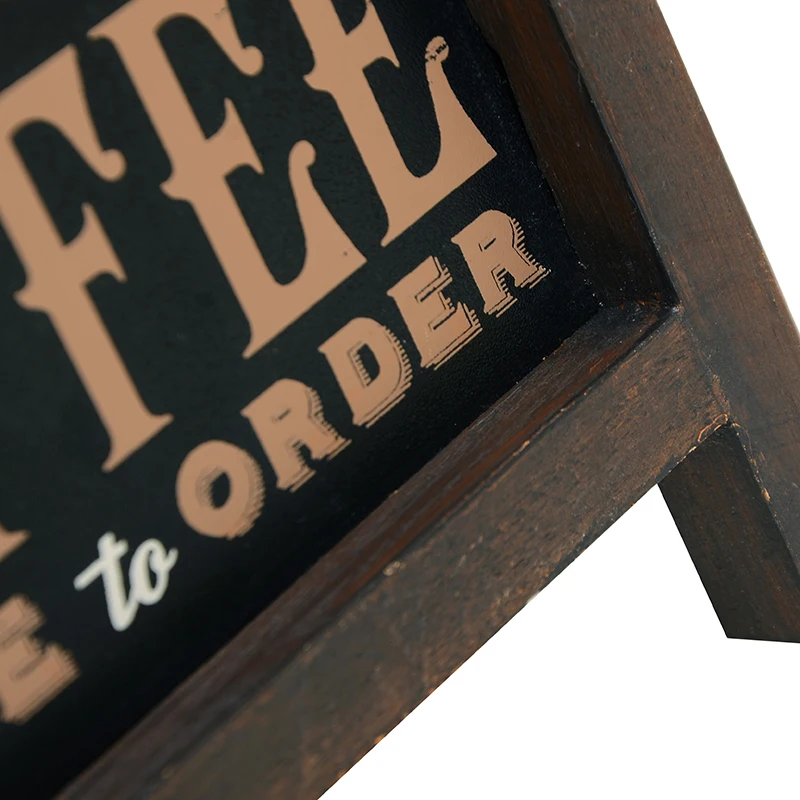 Sustainable Wood and MDF A Frame Double Sided Easel Style Chalkboard for Menus Wedding Announcements  Home Use