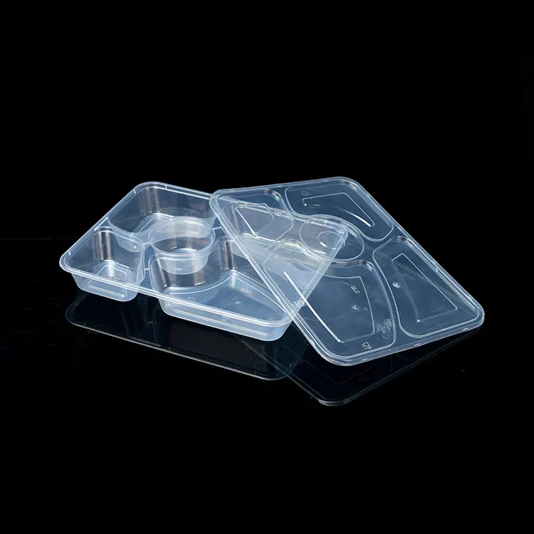 Microwave safe container meal prep container with lid 5 compartment Food Plastic Boxes
