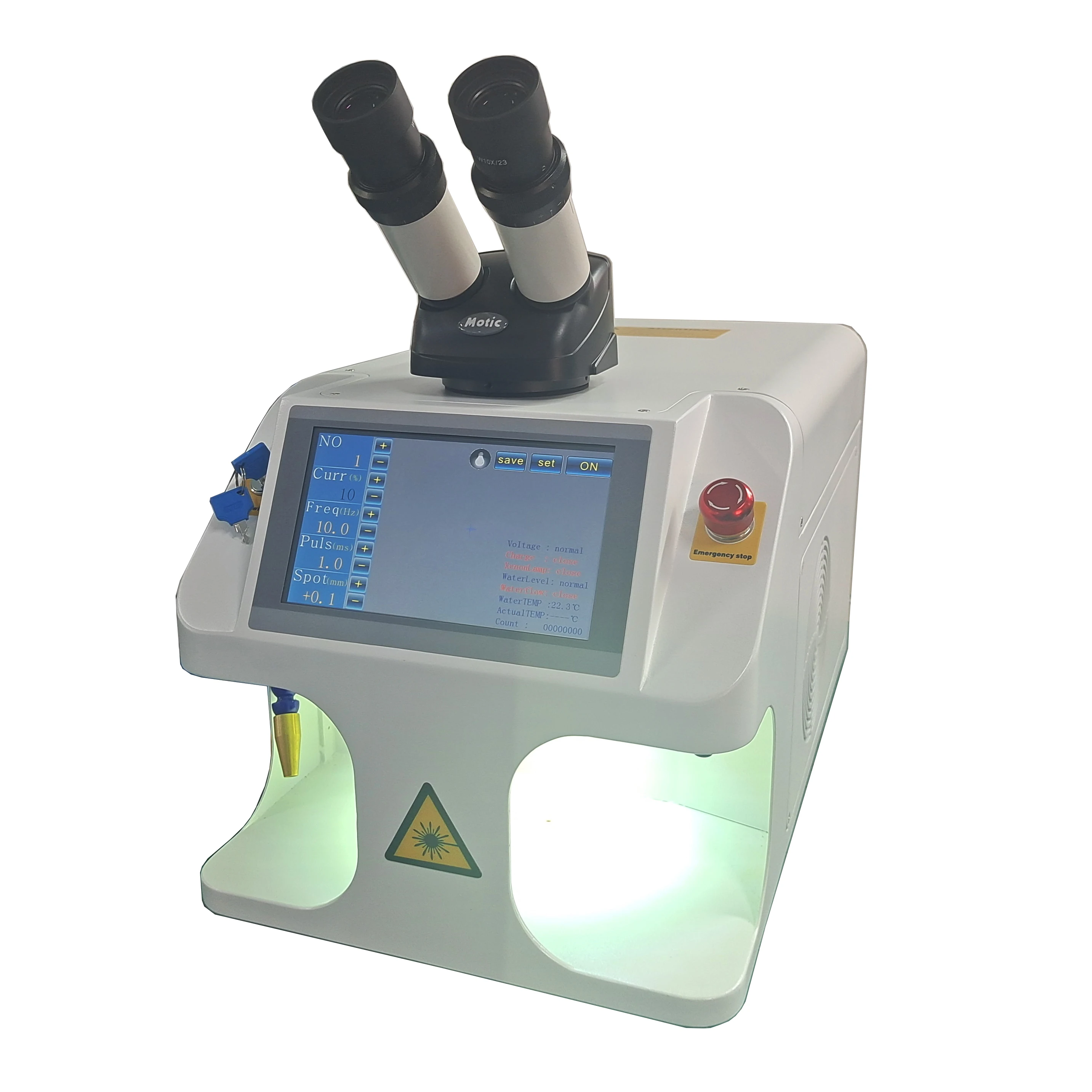 Portable Laser Welders Stainless Steel Jewelry Silver Gold Yag Laser Spot Welding Machine