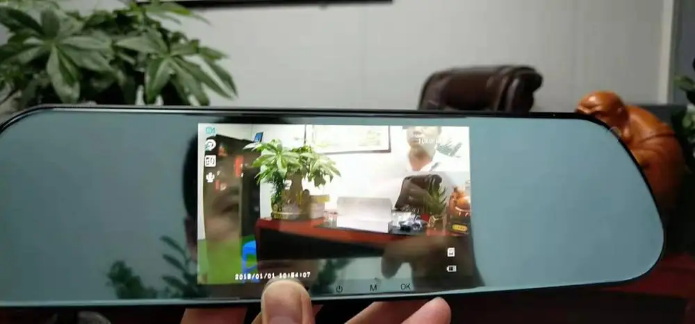 2021 Amazon Hot 5 inch 3 Lens Car DVR Rearview Mirror Dash Cam Camera Back Driving Recorder Car Black Box