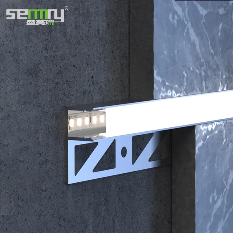 Cheap price All shape aluminum tile trim LED tile waist trim
