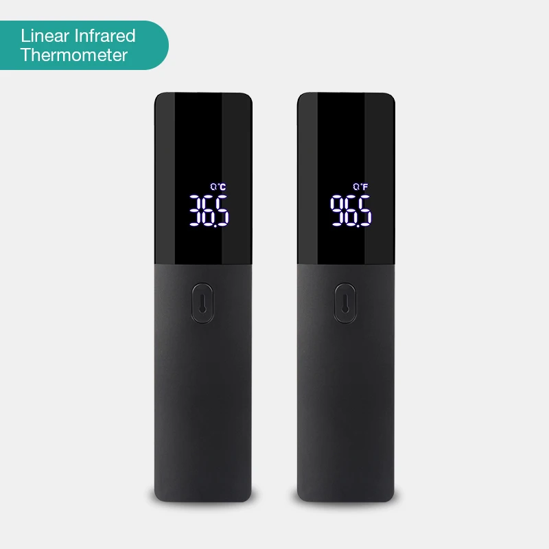 Linear design black color non contact thermometer infrared for hospital using