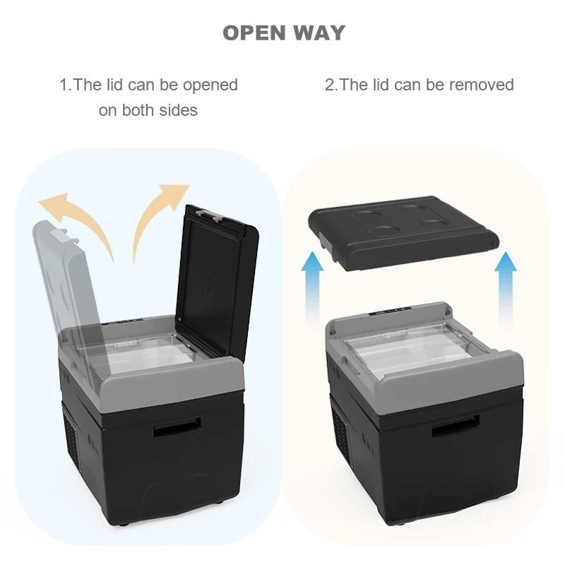 Customized 30L small portable freezer 12v compressor refrigerator