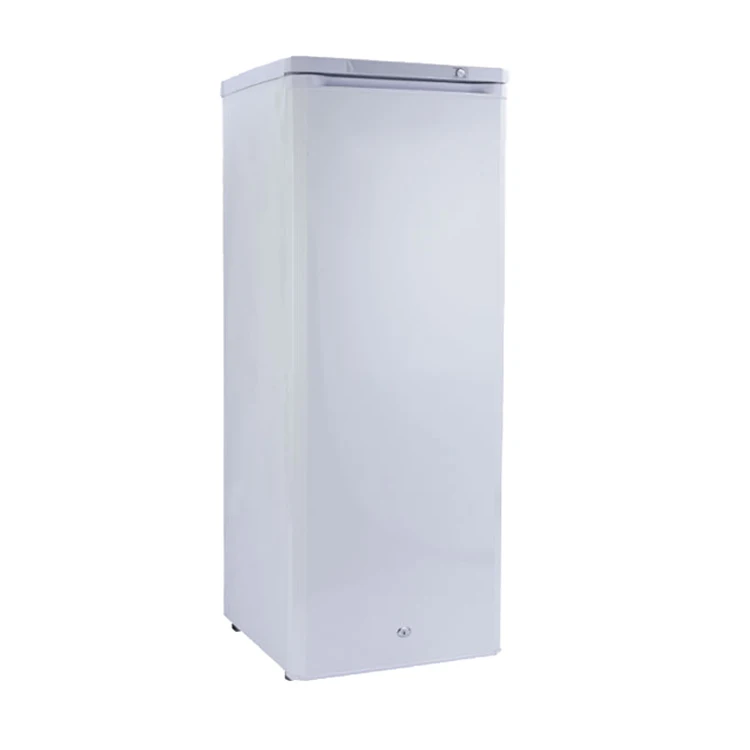 Upright solar freezer 200L with 6 drawers 12v 24v dc freezer